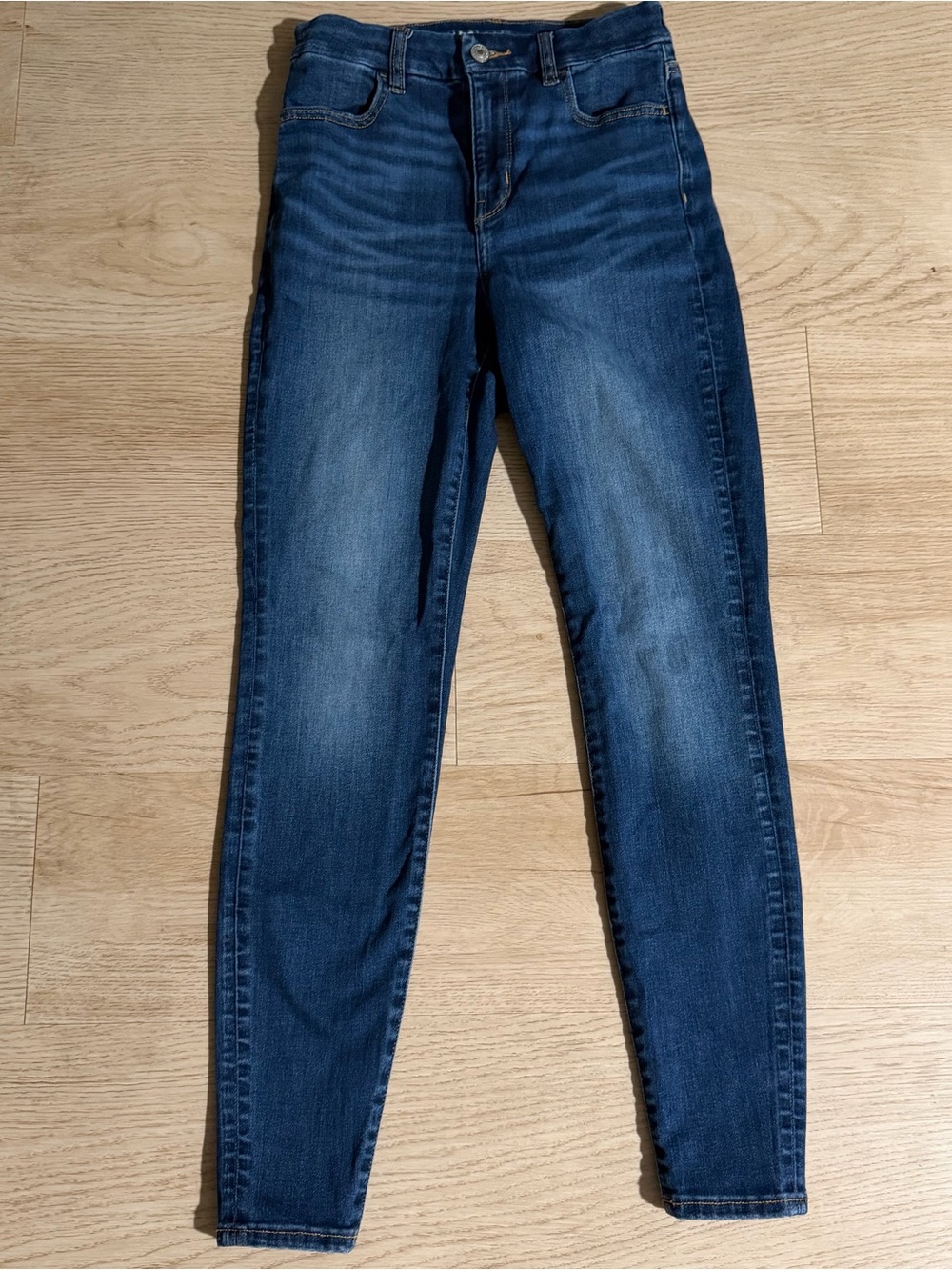 American Eagle Outfitters Curvy Hi-Rise Women's Blue Jeans